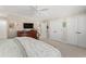Bright bedroom with a king bed, large closets, and en-suite bath at 400 Hillside Dr. N # 302C, North Myrtle Beach, SC 29582