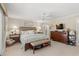 King bedroom with a neutral color palette and plenty of natural light at 400 Hillside Dr. N # 302C, North Myrtle Beach, SC 29582