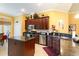 Spacious kitchen with an island, stainless steel appliances, and granite countertops at 4608 Grovecrest Circle, North Myrtle Beach, SC 29582