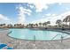 Large circular pool with plenty of lounge chairs and a gazebo at 5801 Oyster Catcher Dr. # 1624, North Myrtle Beach, SC 29582