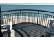 Balcony with ocean view and chairs at 6804 N Ocean Blvd. # 1527, Myrtle Beach, SC 29572