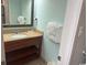 Bathroom with vanity, sink, and shower/tub combo at 6804 N Ocean Blvd. # 1527, Myrtle Beach, SC 29572