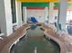 Indoor hot tub with seating and colorful decor at 6804 N Ocean Blvd. # 1527, Myrtle Beach, SC 29572