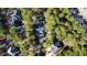 Aerial view of neighborhood showcasing home and surrounding landscape at 786 Savannah Dr., Pawleys Island, SC 29585