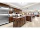 Gourmet kitchen with stainless steel Viking appliances and custom wood cabinets at 9547 Edgerton Dr. # 904, Myrtle Beach, SC 29572