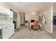 Dining area with a chandelier and white cabinets at 1043 Holt Rd., Conway, SC 29526