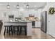 Modern kitchen with stainless steel appliances and white cabinets at 1115 Prescott Circle, Myrtle Beach, SC 29577