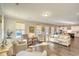 Open living room with hardwood floors and kitchen view at 150 Black Water Dr., Murrells Inlet, SC 29576