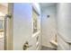 Walk-in shower with built-in seat and grab bars at 150 Black Water Dr., Murrells Inlet, SC 29576