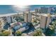 Oceanfront property; aerial view shows building location and surrounding area at 210 75Th Ave N # 4011, Myrtle Beach, SC 29572