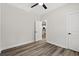 Bedroom with wood-look floors and view of kitchen at 216 William Nobles Rd., Aynor, SC 29511