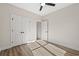 Bedroom with double doors and wood-look floors at 216 William Nobles Rd., Aynor, SC 29511