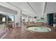 Indoor heated pool and hot tub area with seating at 2201 Ocean Blvd. S # 1809, Myrtle Beach, SC 29577