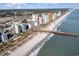 Aerial view of coastline at 2310 North Ocean Blvd. # 605, Myrtle Beach, SC 29577
