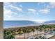 Panoramic ocean view from balcony at 2310 North Ocean Blvd. # 605, Myrtle Beach, SC 29577