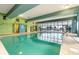 Indoor heated pool with large windows at 2310 North Ocean Blvd. # 605, Myrtle Beach, SC 29577