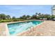 Inviting community pool with brick patio at 2310 North Ocean Blvd. # 605, Myrtle Beach, SC 29577
