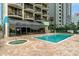 Relaxing pool and hot tub area at 2310 North Ocean Blvd. # 605, Myrtle Beach, SC 29577