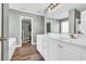 Bathroom with double vanity, soaking tub, and walk-in closet at 281 Sugar Mill Loop, Myrtle Beach, SC 29588