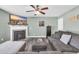 Cozy living room with fireplace and comfortable seating at 281 Sugar Mill Loop, Myrtle Beach, SC 29588