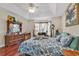 Bright bedroom with hardwood floors and bay window at 290 Georgia Mae Loop, Conway, SC 29527