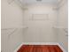 Spacious walk-in closet featuring hardwood floors and wire shelving at 290 Georgia Mae Loop, Conway, SC 29527