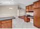 Open kitchen and dining area features tile flooring and seamless flow between spaces at 290 Georgia Mae Loop, Conway, SC 29527