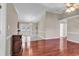 Spacious living room featuring hardwood floors and ample natural light at 290 Georgia Mae Loop, Conway, SC 29527