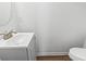 Simple bathroom with white vanity and toilet at 321 Seabert Rd. # 321, Myrtle Beach, SC 29579