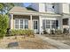 Brick and siding townhouse exterior with walkway and shrubs at 321 Seabert Rd. # 321, Myrtle Beach, SC 29579