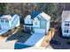 Aerial view of two story house and surrounding homes at 3339 Moss Bridge Ln., Myrtle Beach, SC 29579