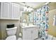 Clean bathroom with white vanity and shower at 3601 S Ocean Blvd. # 7-E, North Myrtle Beach, SC 29582