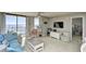 Living room with ocean view and comfortable seating at 3601 S Ocean Blvd. # 7-E, North Myrtle Beach, SC 29582