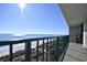 Spacious balcony boasting an amazing ocean view at 3601 S Ocean Blvd. # 7-E, North Myrtle Beach, SC 29582