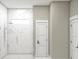 Spa-like shower with marble tile and glass enclosure at 364 Ridge Dr., Galivants Ferry, SC 29544