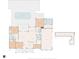 Detailed floor plan showcasing the layout of the home, pool, and screened porch at 640 Fox Hollow Rd., Murrells Inlet, SC 29576