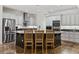 Open kitchen featuring granite countertops, stainless steel appliances, and seating at the island at 640 Fox Hollow Rd., Murrells Inlet, SC 29576