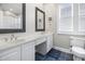 Bathroom with double vanity and tile floors at 861 S Waccamaw Dr., Murrells Inlet, SC 29576