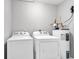 Laundry room complete with washer, dryer, and water heater at 116 Brentwood Dr. # E, Murrells Inlet, SC 29576