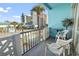 Balcony with chairs and ocean view at 1600 S Ocean Blvd. # 312, Myrtle Beach, SC 29577