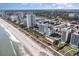 Aerial view of the coastline and oceanfront high-rises at 2310 North Ocean Blvd. # 201, Myrtle Beach, SC 29577