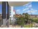 Partial ocean view from private balcony overlooking beach at 2310 North Ocean Blvd. # 201, Myrtle Beach, SC 29577