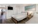 Bedroom with two twin beds, nightstands, and ocean view at 2310 North Ocean Blvd. # 201, Myrtle Beach, SC 29577