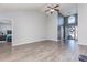 Spacious living room with hardwood floors and high ceilings at 295 Four Leaf Ln., Murrells Inlet, SC 29576