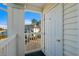 Private balcony access with exterior door and railing at 448 Red River Ct. # 39H, Myrtle Beach, SC 29579