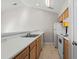 Small kitchen with light wood cabinets and white appliances at 448 Red River Ct. # 39H, Myrtle Beach, SC 29579