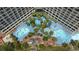 Aerial view of large resort pool complex with multiple pools at 4800 S Ocean Blvd. # 1007, North Myrtle Beach, SC 29582