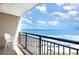 Breathtaking ocean view from balcony, featuring beach and seascape at 4800 S Ocean Blvd. # 1007, North Myrtle Beach, SC 29582