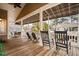 Relaxing deck with rocking chairs and outdoor seating at 6001 - 7032 S Kings Hwy., Myrtle Beach, SC 29575
