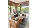 Comfortable outdoor seating area under the house at 6001 - 7032 S Kings Hwy., Myrtle Beach, SC 29575